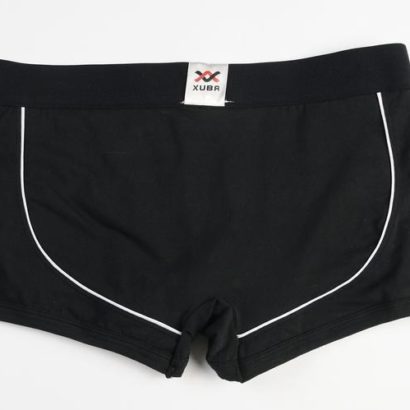 Black Cotton Boxer with a black belt