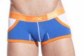 First class blue cotton Boxer with a uniqie orange belt