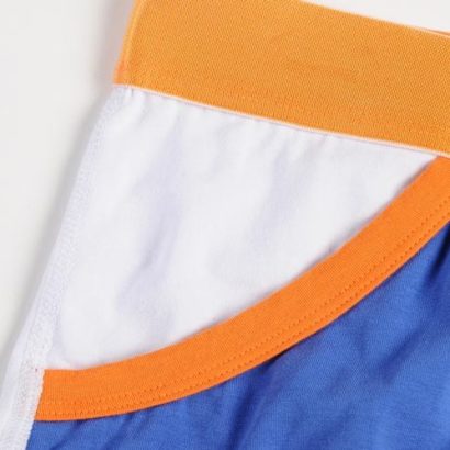 First class blue cotton Boxer with a uniqie orange belt