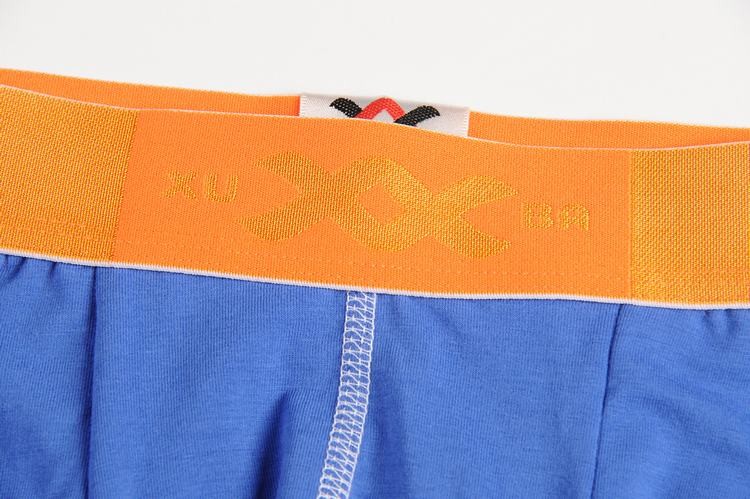First class blue cotton Boxer with a uniqie orange belt