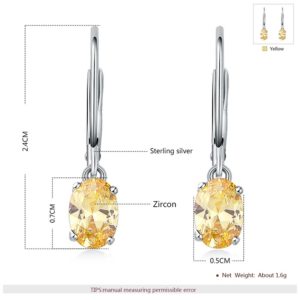 Silver 925 Earring decorated by light brown crystal bezel