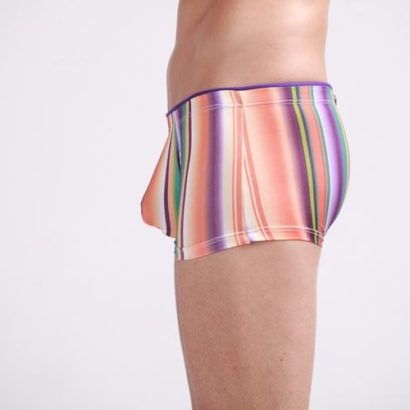 Colorful Striped Trunk Cotton Boxer for men