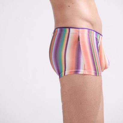 Colorful Striped Trunk Cotton Boxer for men