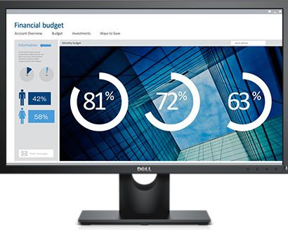 Dell 24 Screen LED-Lit Monitor FHD VGA-DVI E2416H