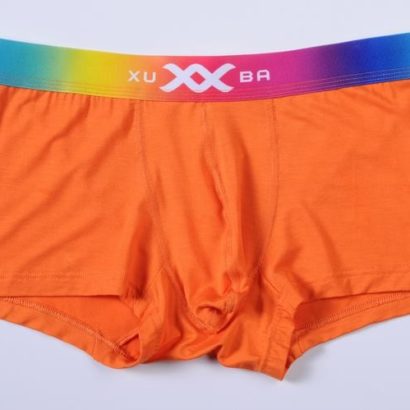 Orange Cotton Trunk Boxer