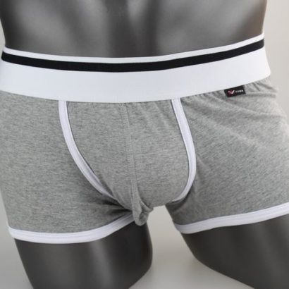 Gray Cotton Trunk Boxer