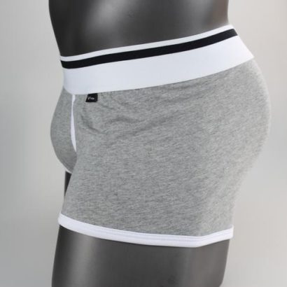 Gray Cotton Trunk Boxer