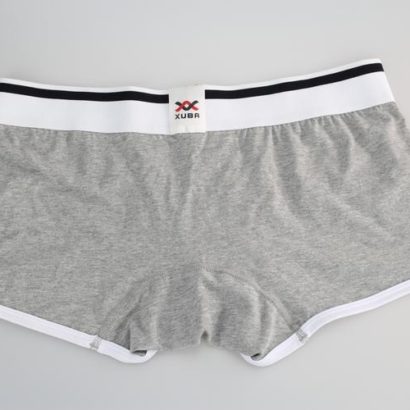 Gray Cotton Trunk Boxer