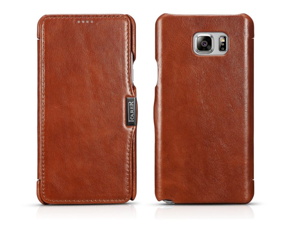 Galaxy Note 5 High Quality Protective Cover Made of Natural Cow Leather, Samsung