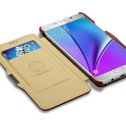 Galaxy Note 5 High Quality Protective Cover Made of Natural Cow Leather, Samsung