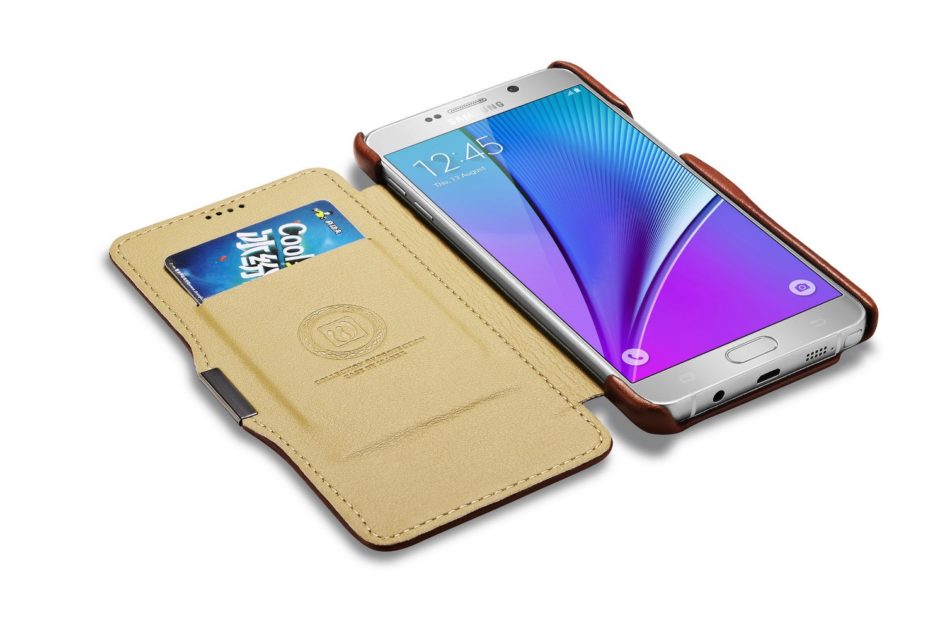 Galaxy Note 5 High Quality Protective Cover Made of Natural Cow Leather, Samsung