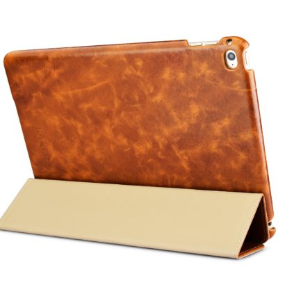 iPad Pro 9.7, iPad Air 2 Cover of Oil Wax Vintage Genuine Leather Folio