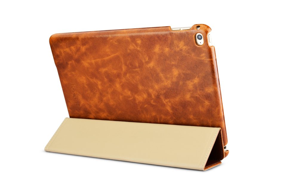 iPad Pro 9.7, iPad Air 2 Cover of Oil Wax Vintage Genuine Leather Folio