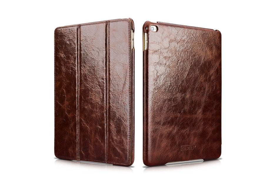 iPad Pro 9.7, iPad Air 2 Cover of Oil Wax Vintage Genuine Leather Folio