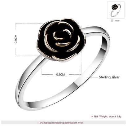 The Rose ring silver 925 with a unique design