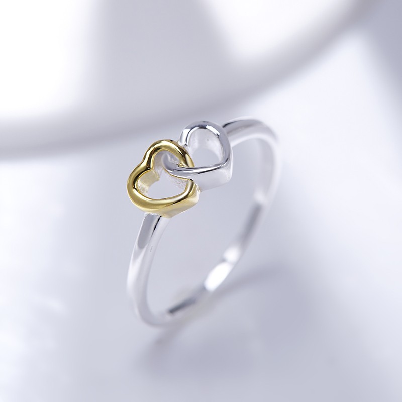 Love Hearts ring silver 925 with a unique design