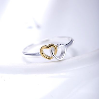 Love Hearts ring silver 925 with a unique design