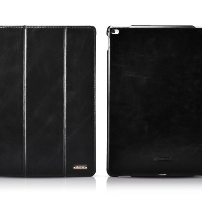 iPad Pro 12.9 inch Cover Vintage Leather With Triple Folded Design Real Cowhide Leather