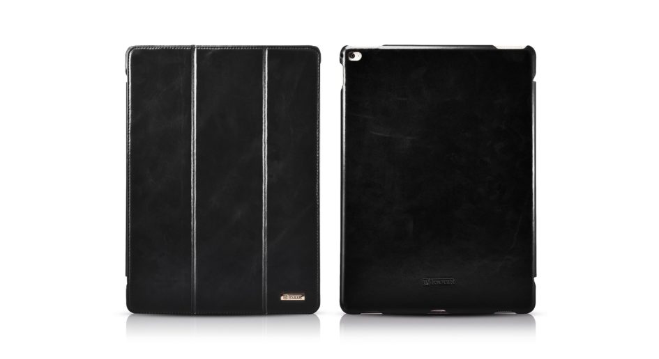 iPad Pro 12.9 inch Cover Vintage Leather With Triple Folded Design Real Cowhide Leather