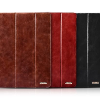 iPad Pro 12.9 inch Cover Vintage Leather With Triple Folded Design Real Cowhide Leather