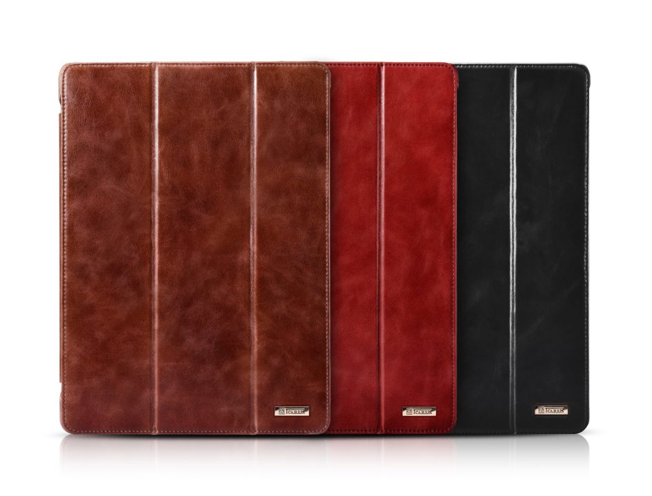 iPad Pro 12.9 inch Cover Vintage Leather With Triple Folded Design Real Cowhide Leather