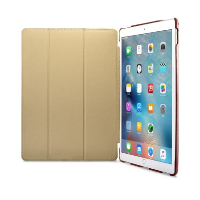 iPad Pro 12.9 inch Cover Vintage Leather With Triple Folded Design Real Cowhide Leather