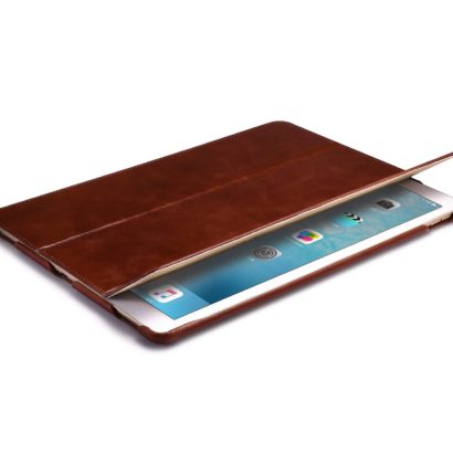 iPad Pro 12.9 inch Cover Vintage Leather With Triple Folded Design Real Cowhide Leather