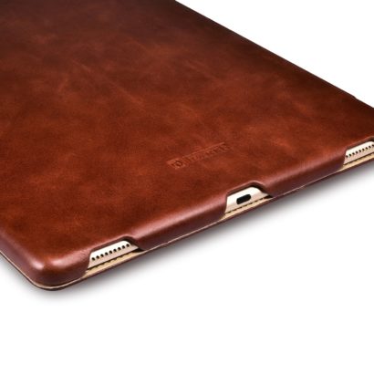 iPad Pro 12.9 inch Cover Vintage Leather With Triple Folded Design Real Cowhide Leather