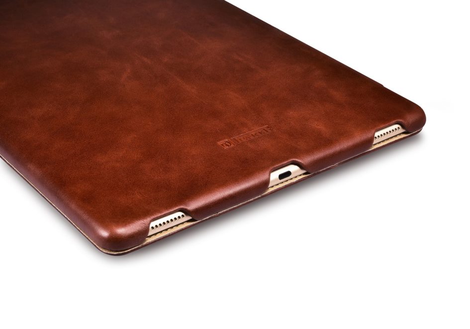 iPad Pro 12.9 inch Cover Vintage Leather With Triple Folded Design Real Cowhide Leather