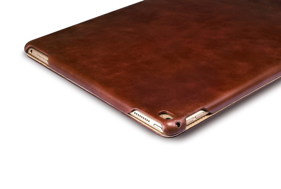 iPad Pro 12.9 inch Cover Vintage Leather With Triple Folded Design Real Cowhide Leather