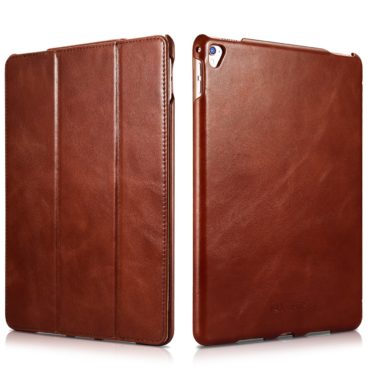 iPad Pro 9.7 inch Vintage Leather With Triple Folded Design Real Cowhide Leather