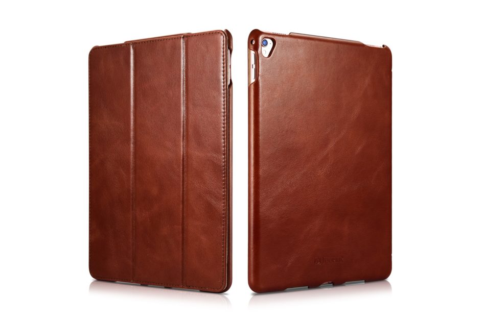 iPad Pro 9.7 inch Vintage Leather With Triple Folded Design Real Cowhide Leather