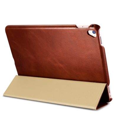 iPad Pro 9.7 inch Vintage Leather With Triple Folded Design Real Cowhide Leather