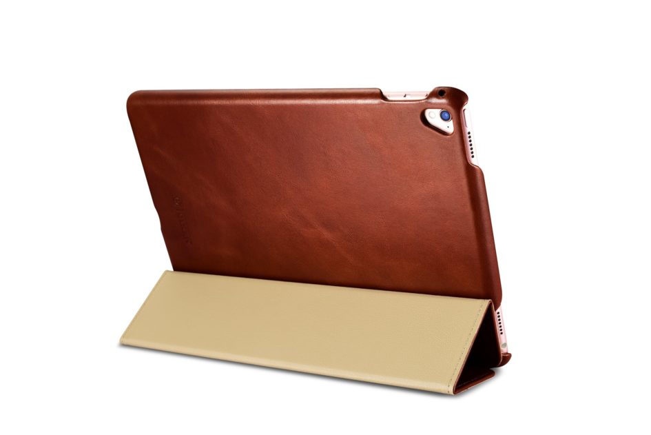 iPad Pro 9.7 inch Vintage Leather With Triple Folded Design Real Cowhide Leather