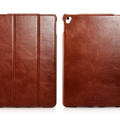 iPad Pro 9.7 inch Vintage Leather With Triple Folded Design Real Cowhide Leather