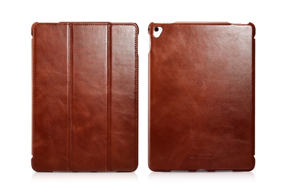 iPad Pro 9.7 inch Vintage Leather With Triple Folded Design Real Cowhide Leather