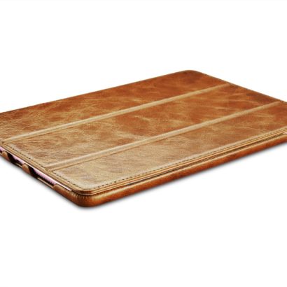 iPad Pro 9.7 inch Oil Wax Vintage Genuine Leather Folio iCarer Case