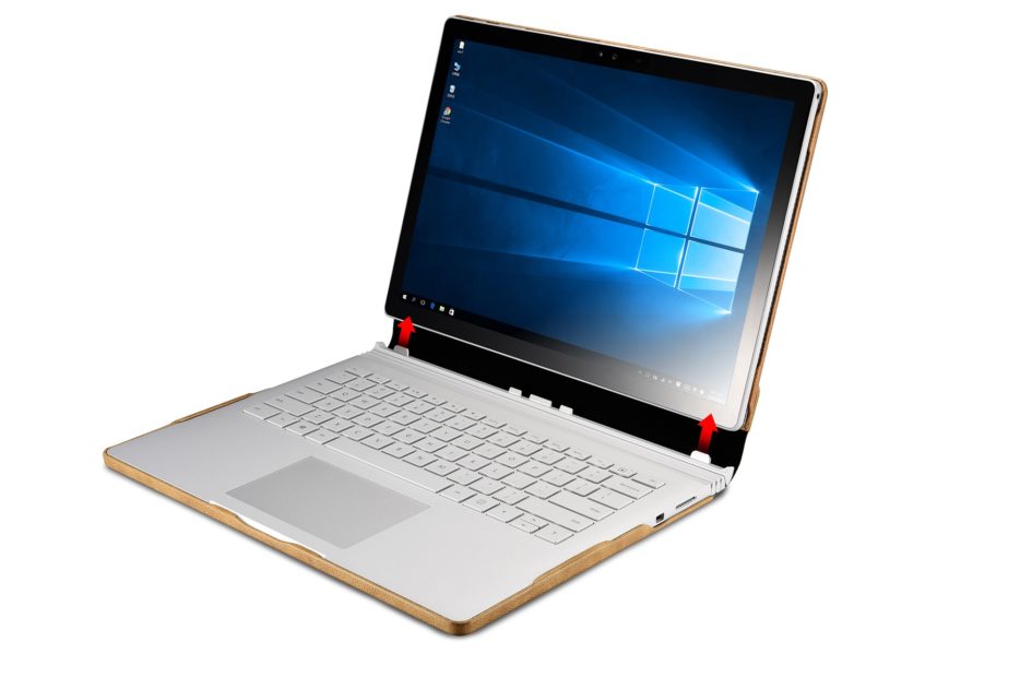 Surface Book Shenzhou Genuine Leather Detachable Folio Case