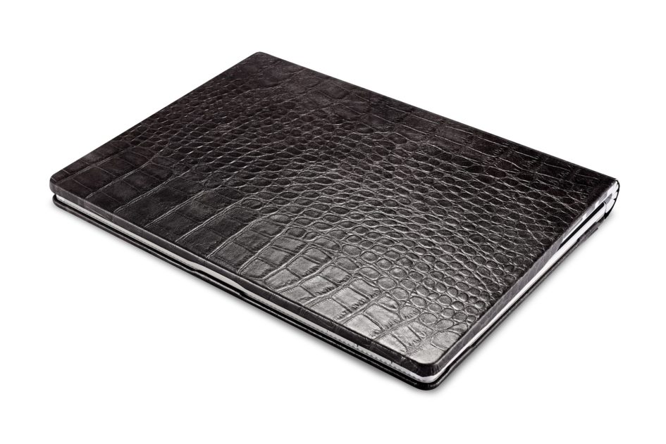 Surface Book Embossed Crocodile Genuine Leather Detachable Folio Case