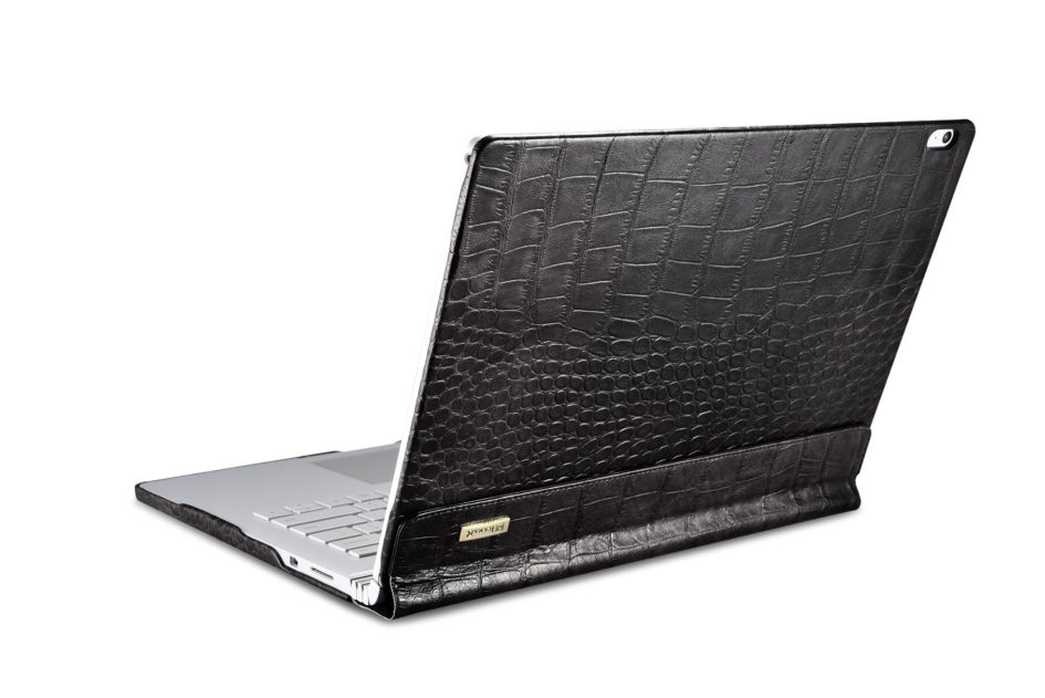 Surface Book Embossed Crocodile Genuine Leather Detachable Folio Case