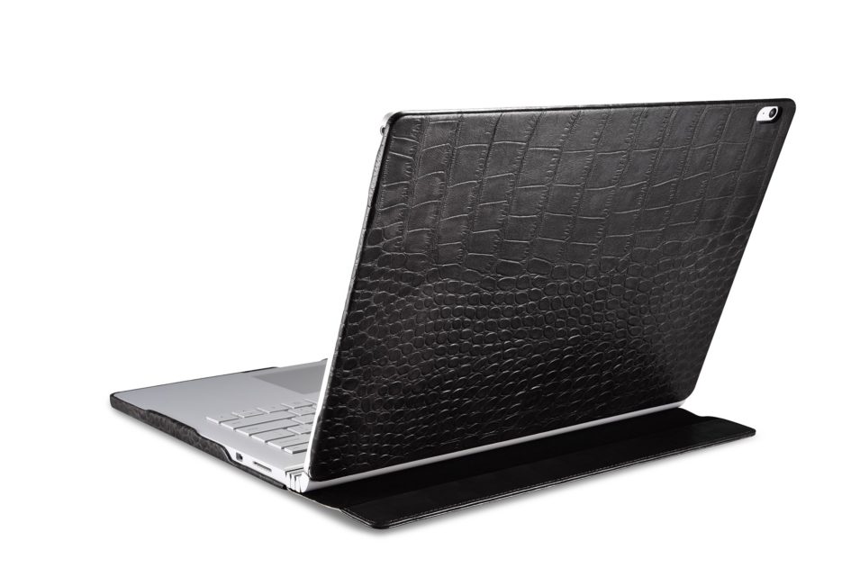 Surface Book Embossed Crocodile Genuine Leather Detachable Folio Case