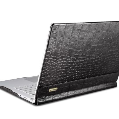 Surface Book Embossed Crocodile Genuine Leather Detachable Folio Case