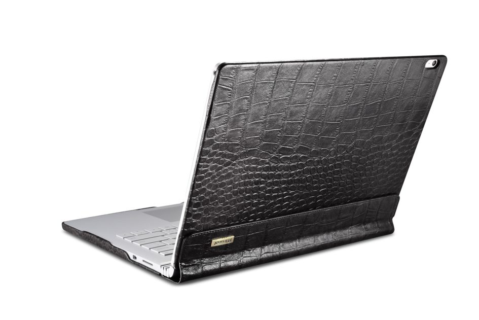 Surface Book Embossed Crocodile Genuine Leather Detachable Folio Case