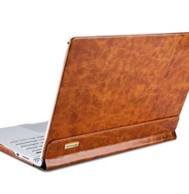 Surface Book Oil Wax Vintage Genuine Leather Detachable Folio Case