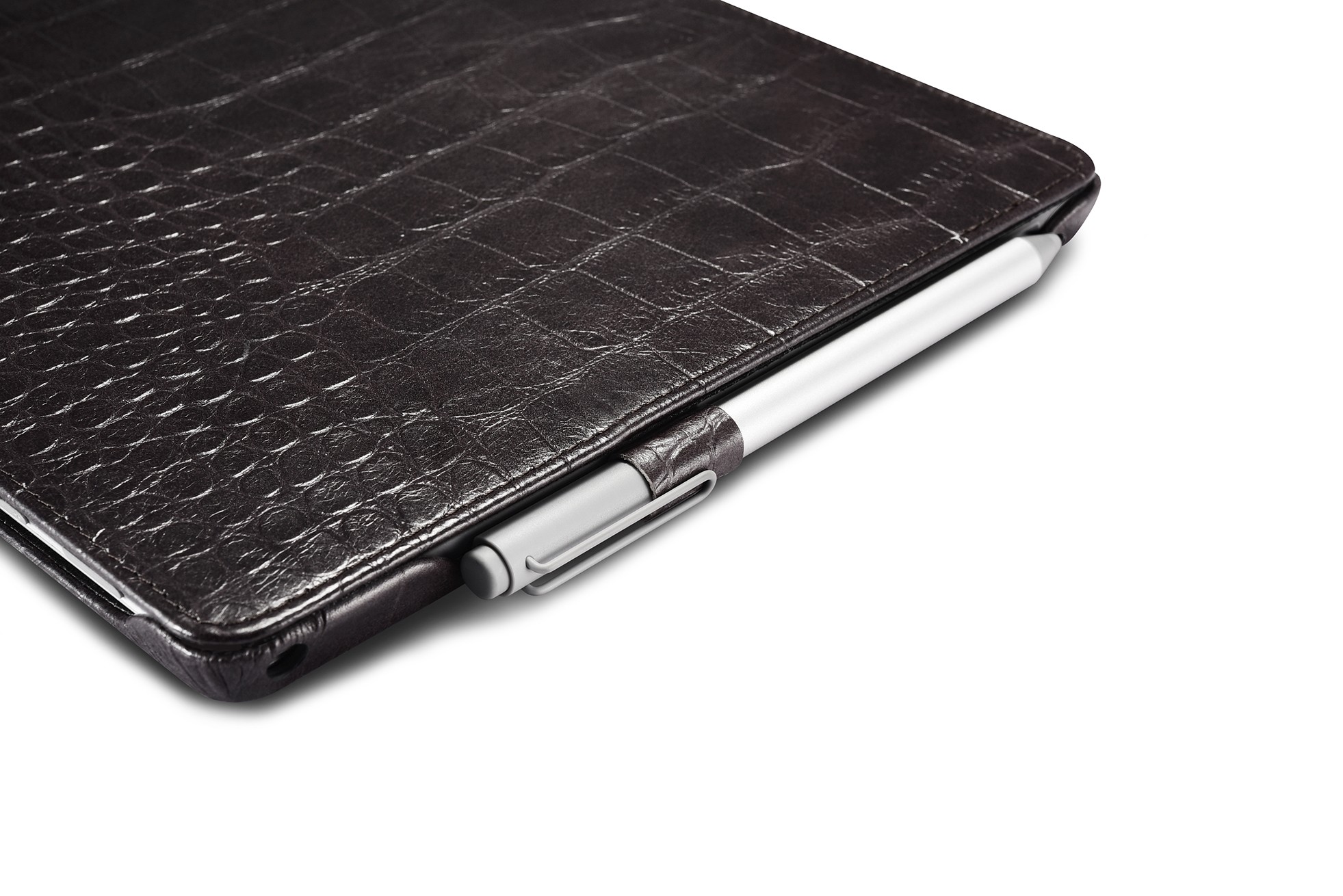 Surface Pro4 Embossed Crocodile Genuine Leather Folio Case