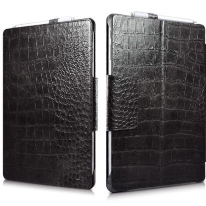 Surface Pro4 Embossed Crocodile Genuine Leather Folio Case