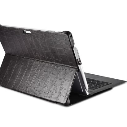 Surface Pro4 Embossed Crocodile Genuine Leather Folio Case