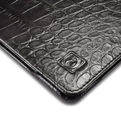 Surface Pro4 Embossed Crocodile Genuine Leather Folio Case