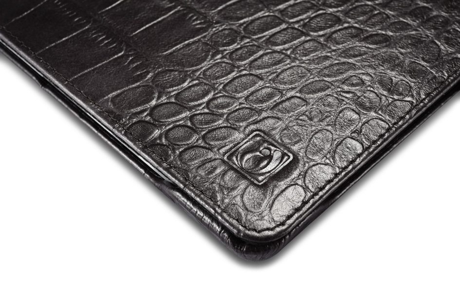 Surface Pro4 Embossed Crocodile Genuine Leather Folio Case