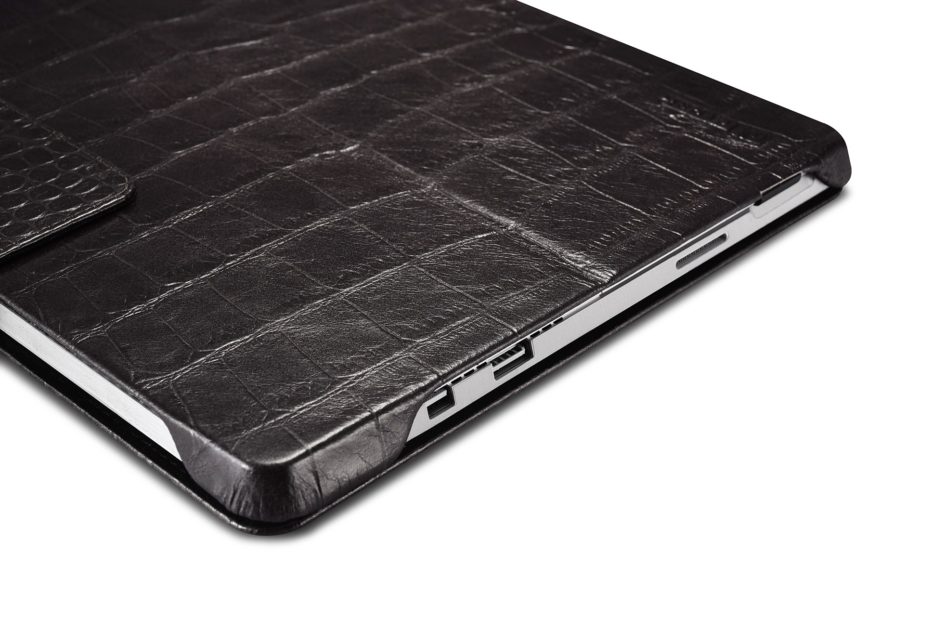 Surface Pro4 Embossed Crocodile Genuine Leather Folio Case